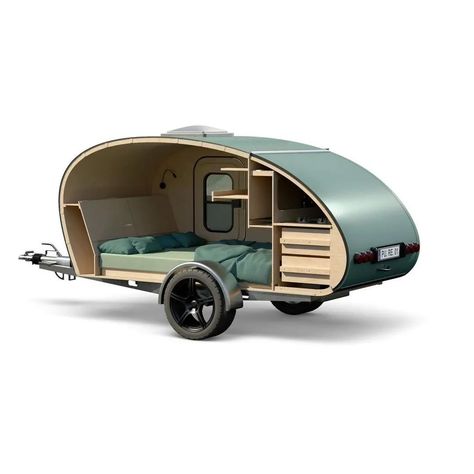 Trailer Layout, Tiny Caravan, Diy Teardrop Camper, Teardrop Camper Interior, Off Grid Trailers, Diy Teardrop Trailer, Building A Teardrop Trailer, Teardrop Camper Plans, Mini Caravan