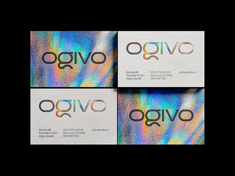 Business Card Holographic Business Card on Free Mockup on Behance Foil Business Cards, Holographic Foil, Card Mockup, Print Inspiration, Business Card Mock Up, Free Mockup, Identity Design, Business Card Design, Yorkie