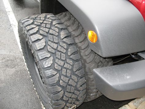 Goodyear Wrangler Duratrac 285/75R17 Tires Installed Wrangler | jeepfan.com Goodyear Wrangler, Jeep Wrangler Accessories, Wrangler Accessories, Performance Tyres, Wrangler Rubicon, Jeep Wrangler Rubicon, All Terrain Tyres, Jeep Gladiator, Land Cruiser