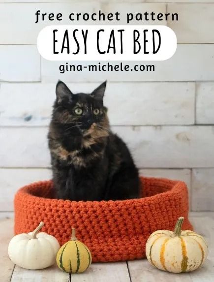 Free Crochet Pattern Easy Cat Bed · Free Crochet Patterns Cat Cave Crochet Pattern, Cat Bed Pattern, Crochet Cat Bed, Shower Puff, Easy Crochet Patterns Free, Cat Cave, Crochet Cat, Free Crochet Patterns, Diy Stuffed Animals