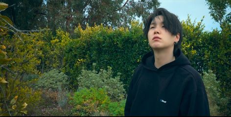 Suga Landscape Photo, Yoongi Landscape Photo, Yoongi Wallpaper Laptop, Thumbnail Material, Grunge Pictures, Rap Lines, Min Yoongi Bts, Min Suga, Bts Yoongi