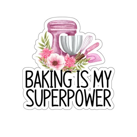 Baking Logo, Kitchen Stickers, Great British Bake Off, Unique Sticker, Love Stickers, Water Bottle Stickers, Journal Stickers, Waterproof Stickers, Laptop Stickers