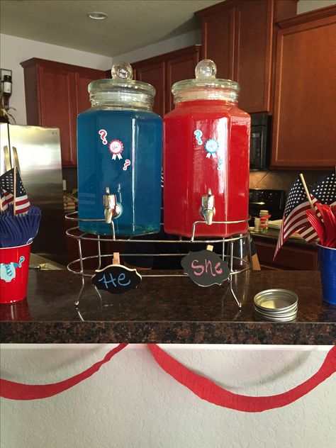 Firework Gender Reveal Party, 4th Of July Gender Reveal, Firework Gender Reveal, Fireworks Craft For Kids, Patriotic Baby, 13 Colonies, Gender Reveal Themes, Gender Reveal Ideas, Baby Reveal Party