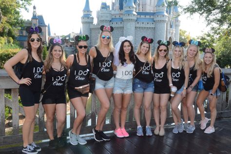 Disney World Bachelorette Party at Magic Kingdom! Magic Kingdom Bachelorette Party, Disney World Bachelorette, Disney Bachelorette Party, Bachelorette Aesthetic, 2000s Disney, Disney Bachelorette Parties, Disney Bachelorette, Bachelorette Vacation, Bachelorette Trip