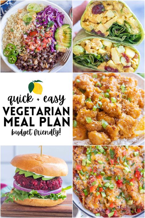 Healthy Vegetarian Meal Plan - Week 28 - She Likes Food Vegetarian Meal Plans, Healthy Vegetarian Meal Plan, Beet Burger, Cheese Stuffed Shells, Budget Friendly Dinner, Time Planning, Vegetarian Meal Plan, 30 Minute Dinners, Food Vegetarian