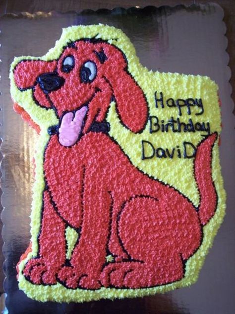 Clifford Birthday Party, Dog Themed Birthday Party, B Day Cake, Clifford The Big Red Dog, Dog Cupcakes, Tiger Birthday, 5th Birthday Party Ideas, Dog Birthday Cake, Dog Cakes