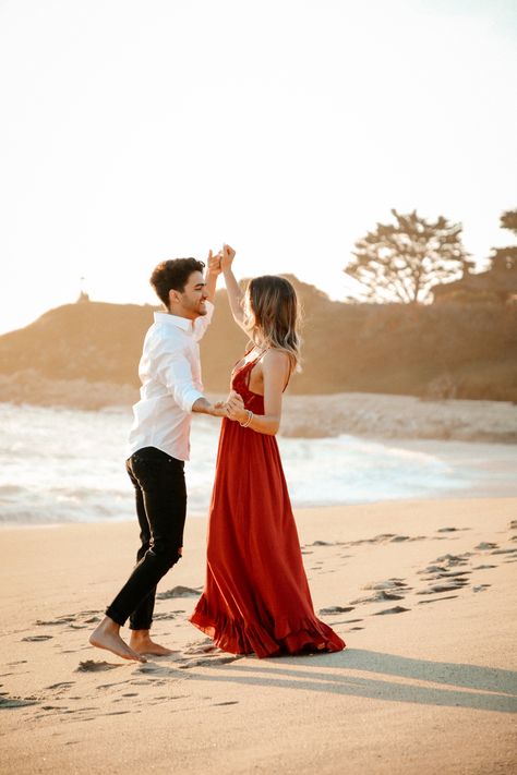 Carmel California, Engagement Photo Shoot, Engagement Picture, Save The Date Photos, Beach Engagement Photos, Engagement Pics, Wedding Goals, Beach Engagement, Engagement Shoot