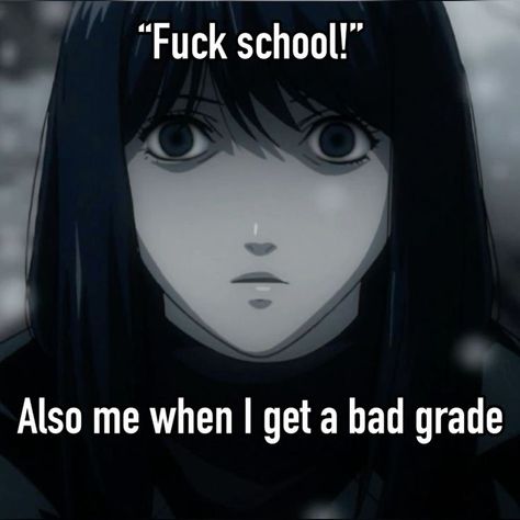 Things That Represent Me, Naomi Deathnote, Corpse Quotes, Bad Grades Aesthetic, School Stressing, School Notes Aesthetic, Aesthetic School Notes, Naomi Misora, Heirloom Engagement Ring