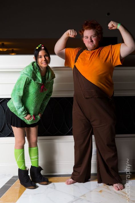 Wreck It Ralph Costume, Characters In Real Life, Me And My Girlfriend, Me And My Boyfriend, Vanellope Von Schweetz, Height Difference, Homemade Costumes, Wreck It Ralph, Creative Valentines