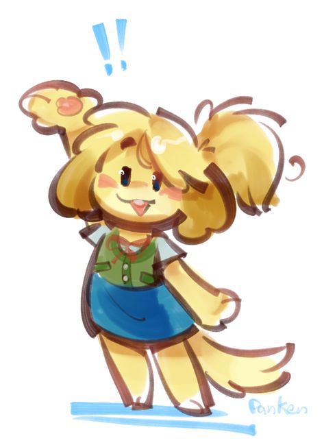 Blanca Animal Crossing, Isabelle Animal Crossing Fanart, Isabelle Animal Crossing, Animal Crossing Fan Art, Animal Crossing Funny, Animal Crossing Memes, Jojo's Bizarre Adventure, Art Inspiration Drawing, Cartoon Art Styles