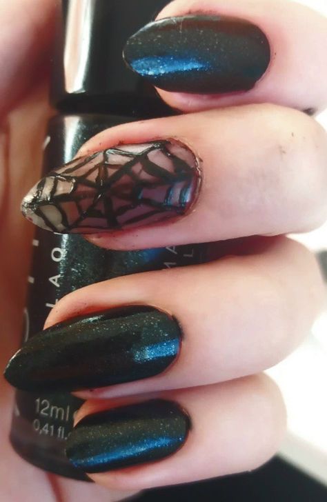 Long Nails Black, Spiderweb Nails, Nails Goth, Jelly Nails, Nails Black, Black Nails, Spider Web, How To Do Nails, Quince