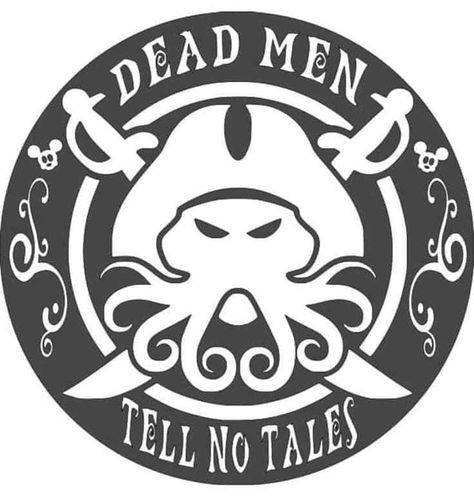 Dead Men Tell No Tales, Pirate Wedding, Woodburning Ideas, Cricut Hacks, Disney Silhouette, Circuit Ideas, Projets Cricut, Cricut Halloween, Octopus Art