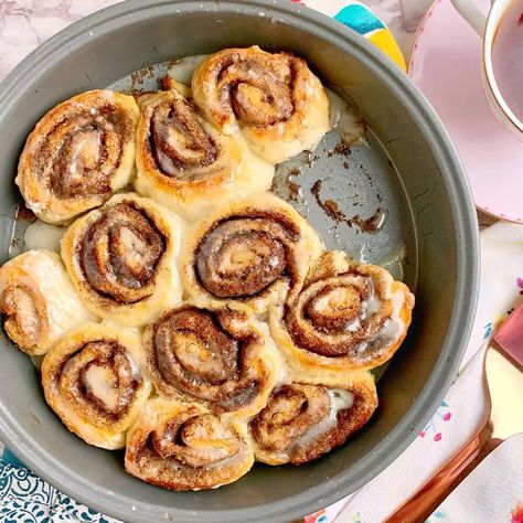 2 Ingredient Dough Cinnamon Rolls | Foodtalk Waffle Nachos, French Fry Recipe, Gluten Free Twix, National French Fry Day, 2 Ingredient Dough, Double Chocolate Chip Muffins, Rolls Homemade, Breakfast Pastry, Nonfat Greek Yogurt