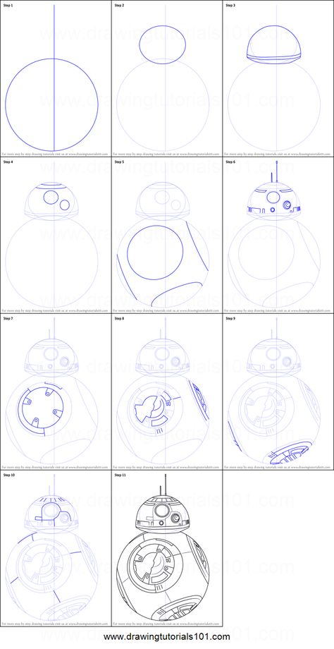 How To Draw Star Wars Characters, Sketchbook Ideas Easy, Star Wars Art Drawings, Disney Drawing Tutorial, Easy Art Lessons, Star Wars Bb8, Drawing Tutorials For Beginners, Drawing Sheet, Star Wars Drawings