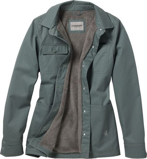 Legendary Outdoors Women's Performance Waxed Cotton Shirt Jacket Light Jackets For Women, Natural Wardrobe, Maple Coffee, Waxed Cotton Jacket, Hooded Flannel, Blue Spruce, Country Shirts, The Sunrise, Casual Coat