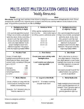 This Multi-Digit Multiplication Choice Board is perfect for fourth, fifth, or sixth grade math classes. Students pick activities to complete each week to help them practice their multi-digit multiplication. **Don't forget to check out the Multiplication Choice Board for basic facts**... Multi Digit Multiplication Activities, Multi Digit Multiplication, Multiplication Activities, Sixth Grade Math, Choice Board, Choice Boards, Common Core State Standards, Basic Facts, Divine Design