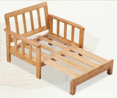 Chair Beds, Diy Sofa Bed, 2x4 Furniture Plans, Diy Sofa, Furniture Plans Free, Sleeper Chair, Chair Bed, Guest Bed, Diy Wood Projects Furniture