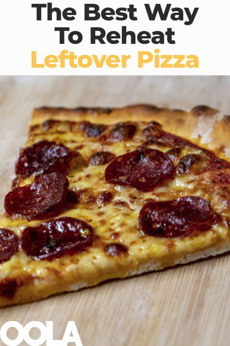 Best Way To Reheat Pizza, Reheat Pizza In Skillet, Leftover Pizza Ideas, Reheat Pizza In Microwave, Reheat Pizza In Oven, Reheating Pizza, Costco Pizza, Jets Pizza, Cold Pizza