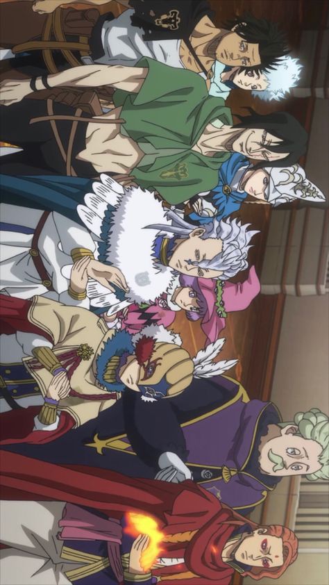 Black Clover Magic Knight Captains, Black Clover Squad, Black Clover Captains, William Vangeance, Webtoon Ideas, Black Clover Anime, Wallpaper Black, Black Clover, Anime Guys