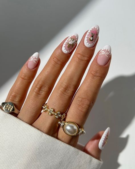 dainty white floral nails 💐🤍✨ a design that looks complicated but was made easy using @melodysusie_official stickers 💘 rings from @luvaj 🫶 #nails #nailart #naildesign #prettynails #summernails #whitenails #nailinspo #nailinspiration White Floral Nails, Uñas Ideas, Floral Nails, Nails Nailart, A Design, White Nails, Nails Inspiration, Pretty Nails, Nail Inspo