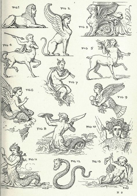 Ancient Drawings, Esoteric Art, Consciousness Art, Occult Art, Tattoo Flash Art, Mythological Creatures, Old Book, Medieval Art, Aesthetic Vintage