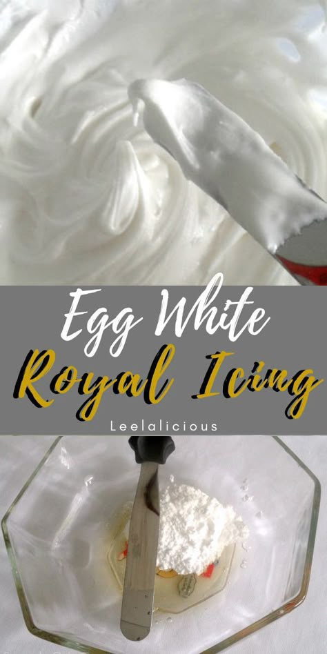 No mixer – No Problem! Learn how you can make quick and easy Egg White Royal Icing by hand. Perfect when you need just a little icing to frost a small batch of cookies.  #eggwhite #royalicing #recipe #icing #cookies #easy #best #decorations #tips #howtomake #simple #decorating #byhand Egg White Royal Icing, Small Batch Of Cookies, Royal Icing Egg Whites, Icing Recipe For Cake, White Royal Icing, Royal Icing Recipe With Egg Whites, Easy Icing Recipe, Best Royal Icing Recipe, Sugar Cookie Icing Recipe