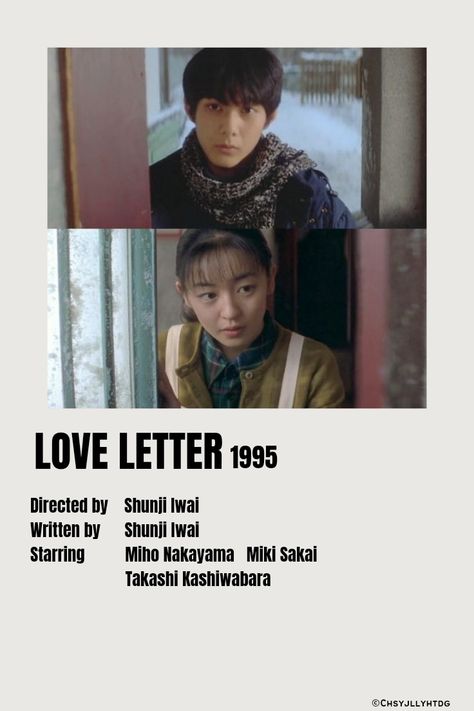 Love Letter 1995 Japanese Film Miho Nakayama, Miki Sakai and Takashi Kashiwabara Takashi Kashiwabara Love Letter, Takashi Kashiwabara, Films Posters, Japanese Series, Asian Movies, Drama List, Music Journal, Movies Quotes Scene, Great Movies To Watch