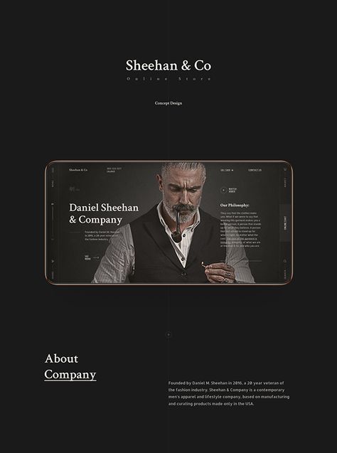 Sheehan & Company, concept design on Behance Webpage Layout, Moon Base, Class Design, Web Inspiration, Application Design, Branding Identity, Website Layout, Mobile App Design, Project Photo