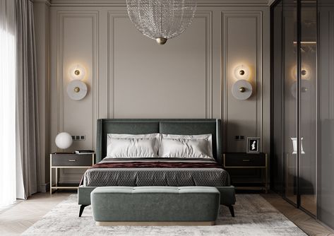 Classical Bedroom, Classic Bedroom Design, Modern Bedroom Interior, Classy Bedroom, Classic Bedroom, Bedroom Bed Design, غرفة ملابس, Bed Wall, Room Design Bedroom