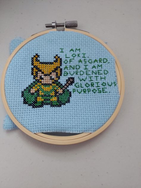 Loki Embroidery, Loki Cross Stitch, Stitch Patch, Pixel Pattern, Loki, Coin Purse, Cross Stitch, Embroidery, Pattern