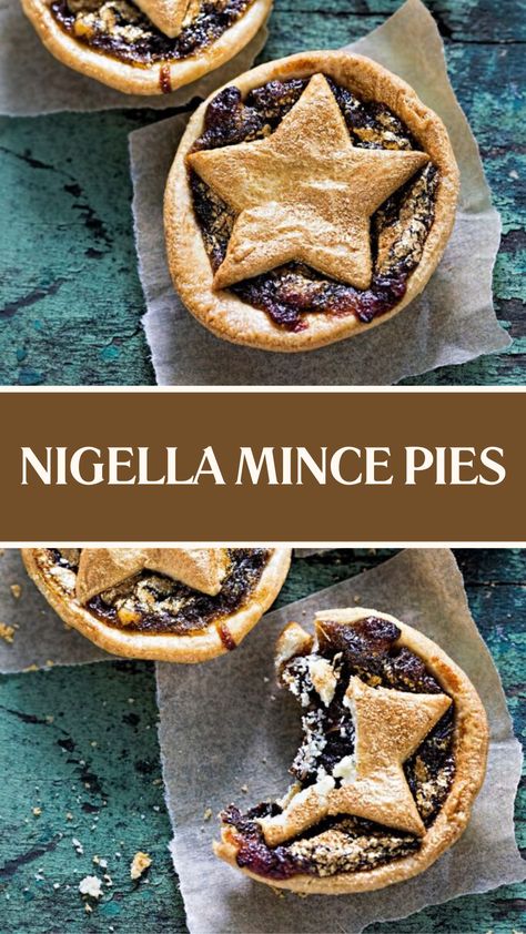 Nigella Mince Pies Mince Meat Pie Filling Recipe, Minced Pies Christmas, Minced Pie, Mince Pie Pastry, Mincemeat Pie Recipe, Nigella Lawson Desserts, Nigella Lawson Christmas, Mincemeat Pie Filling, Mince Pie Filling