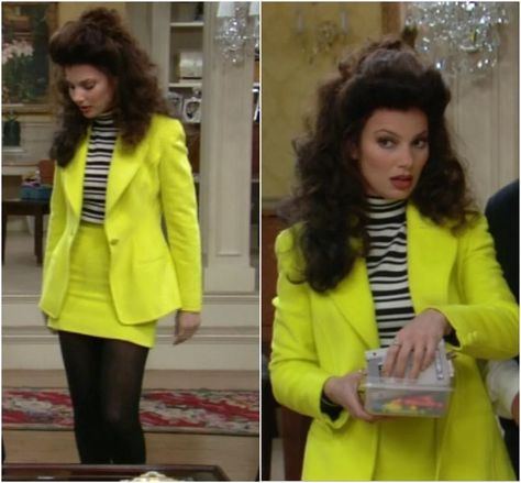 15 Memorable Outfits From The Nanny 1 The Nanny Halloween Costume, The Nanny Costume, The Nanny Fashion, The Nanny Outfits, Nanny Outfits, Fran Fine The Nanny, Neon Green Outfits, Fine Outfits, Nanny Outfit