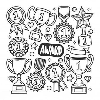 Award Drawing, Car Doodle, Hipster Doodles, Icons Hand Drawn, Hand Cartoon, Doodle Art Journals, Hand Drawn Icons, Doodle Art Drawing, Doodle Icon