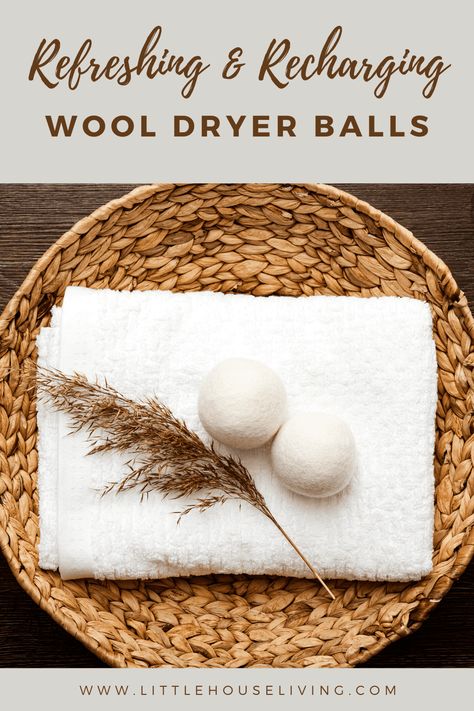 If you've noticed you're wool dryer balls are starting to become dingy or worn, you're going to love these easy methods to refresh and recharge them! Keep reading to learn how to clean your wool dryer balls. How To Use Wool Dryer Balls, Diy Dryer Balls, Laundry Balls, Laundry Ball, Laundry Routine, Laundry Tips, How Do You Clean, Laundry Dryer, Mild Cleanser