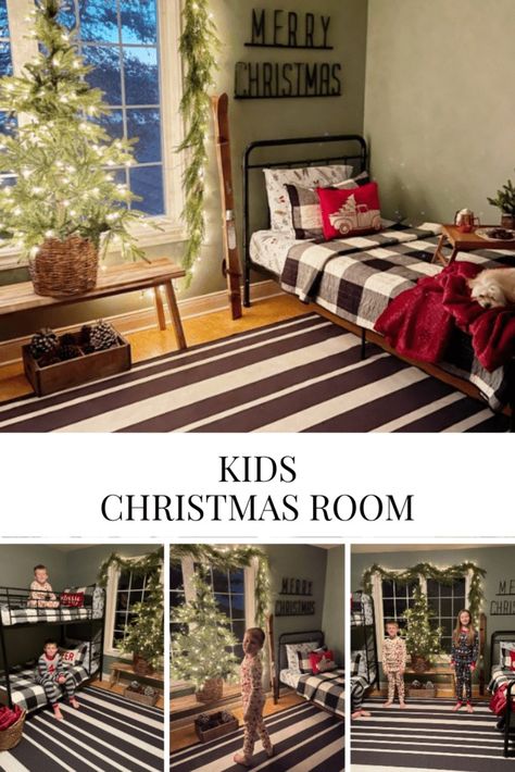 Kids Christmas Room - Kids Christmas Tree In Room, Decorate Kids Room For Christmas, Christmas Decor Kids Room, Kids Bedroom Christmas Decor, Kids Christmas Room, Kids Room Christmas Decor, Christmas Tree For Bedroom, Kids Christmas Bedroom, Kids Room Christmas