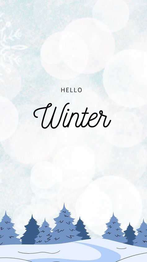 Hello Winter Illustration Instagram Story - Templates by Canva Faux Fur Stole, Font Combos, Create Your Story, Winter Illustration, Hello Winter, Winter Chic, Fur Stole, Story Templates, Wallpaper Cave