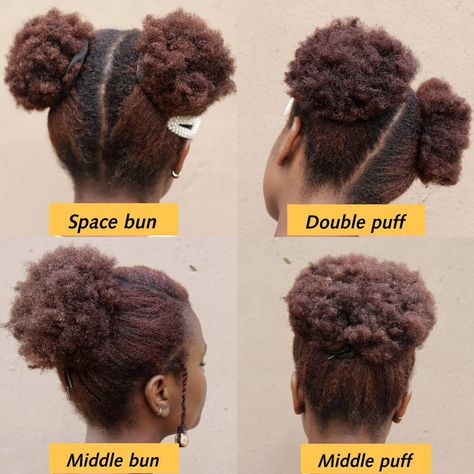 Easy 4c Hairstyles Medium, 4c Bun, 4c Hair Short, Hair Styles 4c, Natural Hair Styles 4c, Afro Hair Bun, High Puff, Hair 4c, Natural Afro