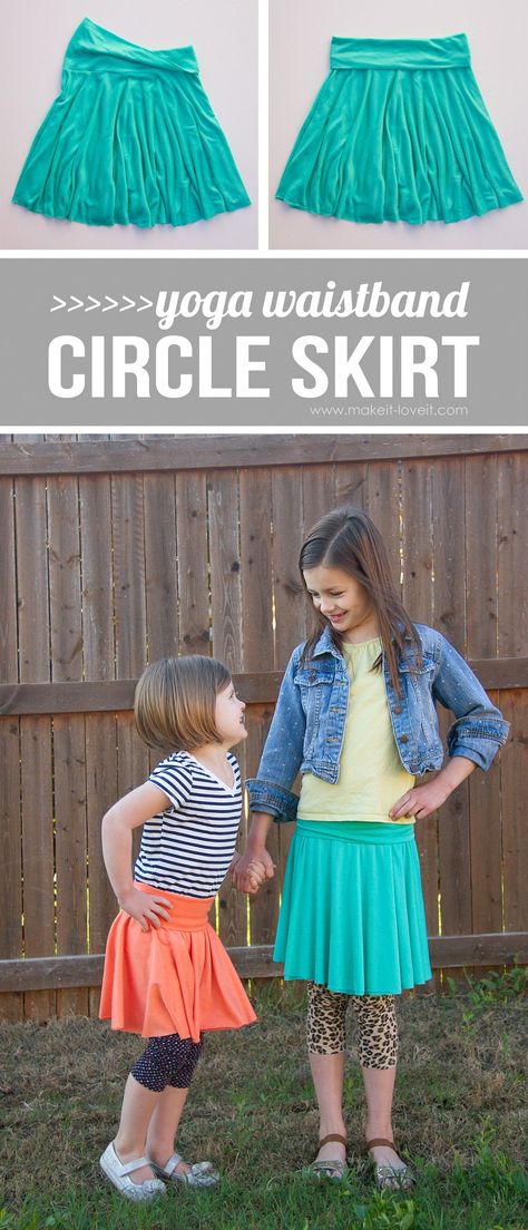 Elastic band skirt {aka: the fastest skirt you’ll ever make} Circle Skirt Tutorial, Diy Yoga, Kids Clothes Diy, Yoga Band, Sewing Kids Clothes, Skirt Tutorial, Maxi Rok, Diy Skirt, Sewing Skirts