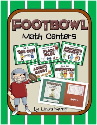 Football Math Activities, Super Bowl Activities, Thanksgiving Math Centers, Associative Property, Third Grade Activities, Line Math, Sports Theme Classroom, Thanksgiving Math, Classroom Transformation