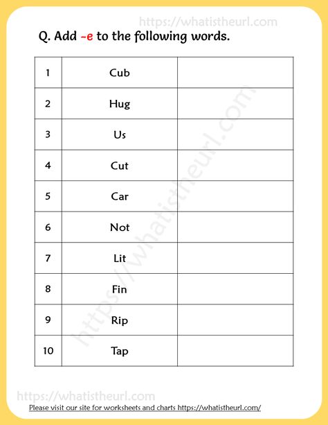 Magic “E” Worksheets For 2nd Grade Magic E Worksheets Grade 1, Magic E Words Worksheet, Magic E Worksheet, Writing Practice Kindergarten, Cvc Worksheets Kindergarten, Worksheets For 2nd Grade, Magic E Words, Cvc Worksheets, Silent E