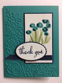 My Creative Corner!: Love What You Do, Abstract Impressions, Springtime Impressions, Thank You Card, 2018-2019 Stampin' Up! Catalog Embossing Cards, Papercraft Ideas, Narnia Books, Pumpkin Cards, Hand Stamped Cards, Creative Corner, Making Greeting Cards, Embossed Cards, Pretty Flower