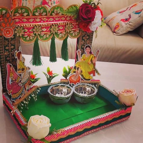 This Personalized Haldi Platter is a must-have for your Haldi Ceremony, as it adds an extra special touch to your special day. DM us for more information 🙂 #wedding special #haldi platters #haldi plate #haldi thali #mehendi platters #customisationavailable❤️ #haldi ceremony #mehandi ceremony #haldidecor #event decor planner #eventplannerwedding #indiandecorideas #indianweddings #northindianfunctions #northindianwedding Mehandi Platter Ideas, Haldi Dish Decoration Ideas, Haldi Platter Ideas, Mehandi Plate Decoration, Mehendi Thali, Haldi Plate Decoration Ideas, Mehandi Platter, Haldi Thali, Haldi Plate