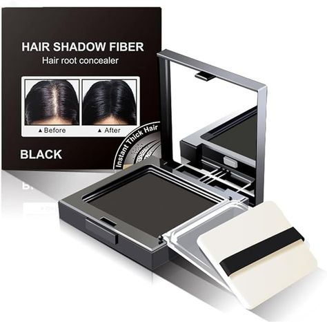 Hair Shadow Hairline Powder,Root Touch Up Powder,Instantly Cover Up Gray Hair Root Hair Shadow Fiber 12g Black Cover Up Gray Hair, Grey Hair Roots, Root Cover Up, Coffee Hair, Root Concealer, Hair Shadow, Covering Gray Hair, Blonde Roots, Shadow Root