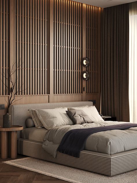 Japan Interior, Contemporary Bedroom Design, Contemporary Bedroom Furniture, Wooden Bedroom, Hotel Room Design, Japandi Interior, Interior Room, Bedroom Bed Design, Kids Interior