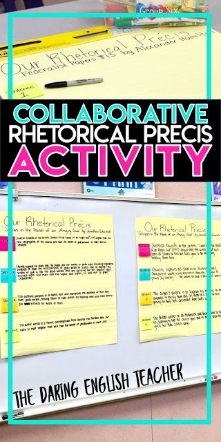 Writing a Class Collaborative Précis. A high school English language arts rhetorical analysis activity. Engage students in rhetorical analysis with this collaborative précis exercise. #rhetoricalanalysis #secondaryELA #highschoolEnglish #2ndaryELA Teaching Informational Text, Ap Language And Composition, High School English Classroom, Literature Lessons, Rhetorical Analysis, Ap Literature, Teaching High School English, Language Arts Teacher, English Language Arts High School