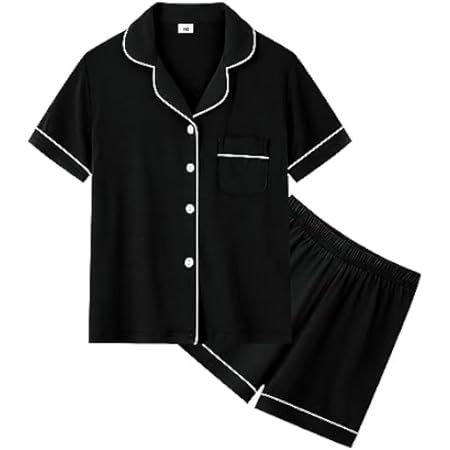 SWOMOG Silk Pyjamas for Girls Boys Baby Button-Down Pjs Sets Two-Piece Lounge Sets Classic Kids Silk Shorts Sleepwear Black : Amazon.co.uk: Fashion Two Piece Lounge Set, Sleepwear Black, Shorts Sleepwear, Satin Pjs, Silk Pyjamas, Baby Luggage, Luggage Brands, Classic Kids, Silk Shorts