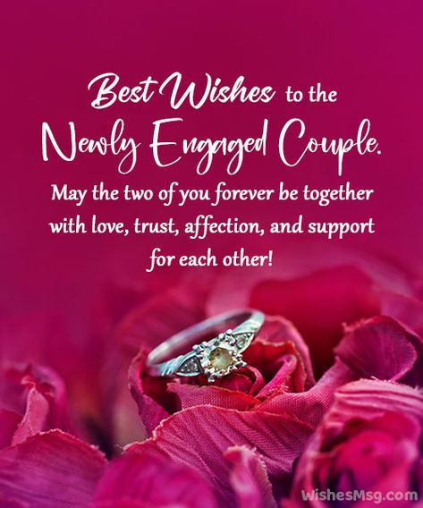 Engagement Wishes Messages, Happy Engagement Wishes, Happy Wedding Quotes, I Am Engaged, Engagement Message, Anniversary Wishes For Sister, Engagement Captions, Wedding Wishes Quotes, Engagement Greetings