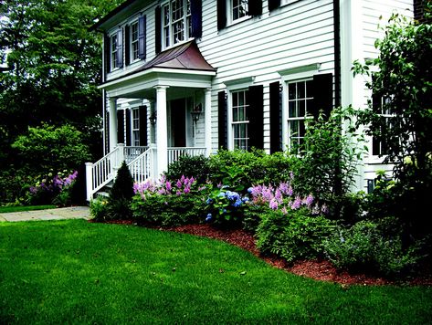 Foundation Planting Basics - This Old House Landscaping Around House, Porch Landscaping, House Foundation, Foundation Planting, Cottage Style Homes, Front Landscaping, Garden Shrubs, This Old House, Home Landscaping