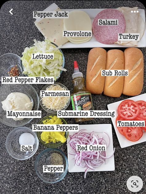 Diy Party Subs Sandwiches, Easy Grinder Sliders, Grinder Sandwiches With Submarine Dressing, Subs For Lunch, Grinder Sandwiches Ingredients, Best Grinder Sandwich Recipe, Subs At Home Easy Recipes, Best Hoagie Sandwiches, Subs To Make At Home