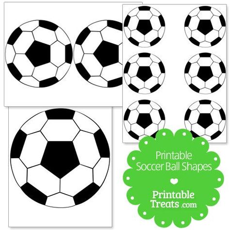 Printable Soccer Ball Shapes Printable Soccer Ball, Soccer Printables, Soccer Treats, Soccer Locker, Soccer Snacks, Soccer Senior Night, Soccer Banquet, Shapes Printable, Soccer Coach Gifts